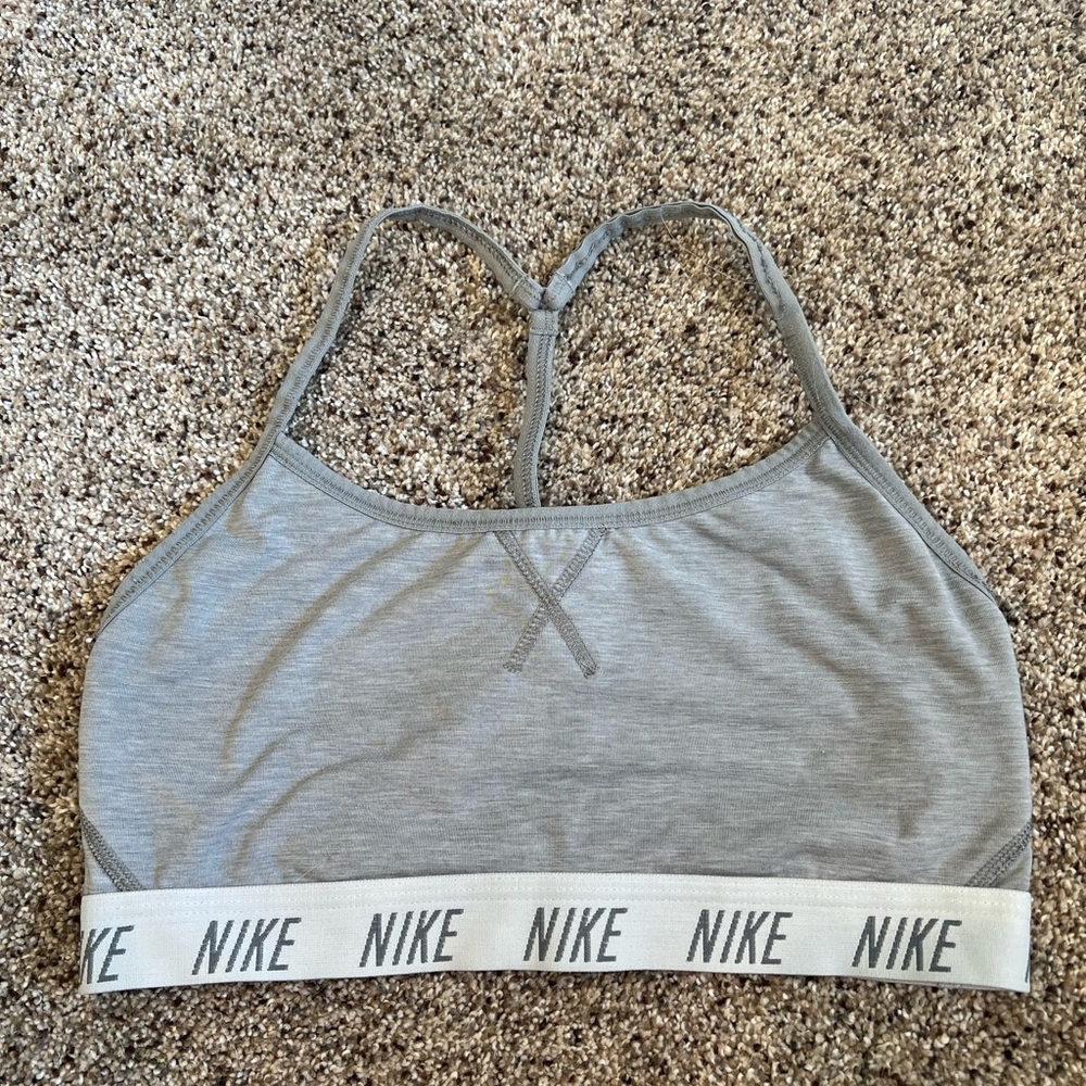 Nike Heather Gray Sports Bra